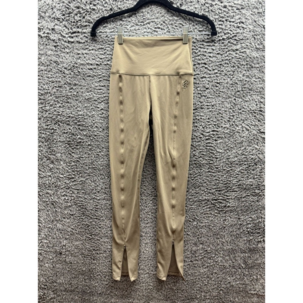 P.E. Nation Amplify Zip Cuff Legging High Waist Khaki Womens Size XS/TP